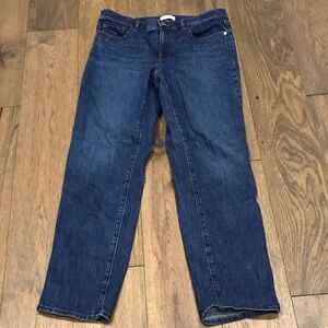 LOFT Dark Blue Straight Leg Jeans